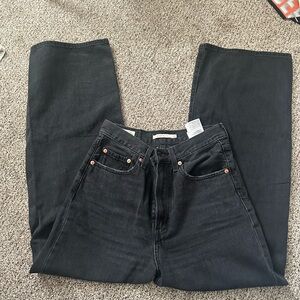 Levi's Women's High Rise Ribcage Black Jeans